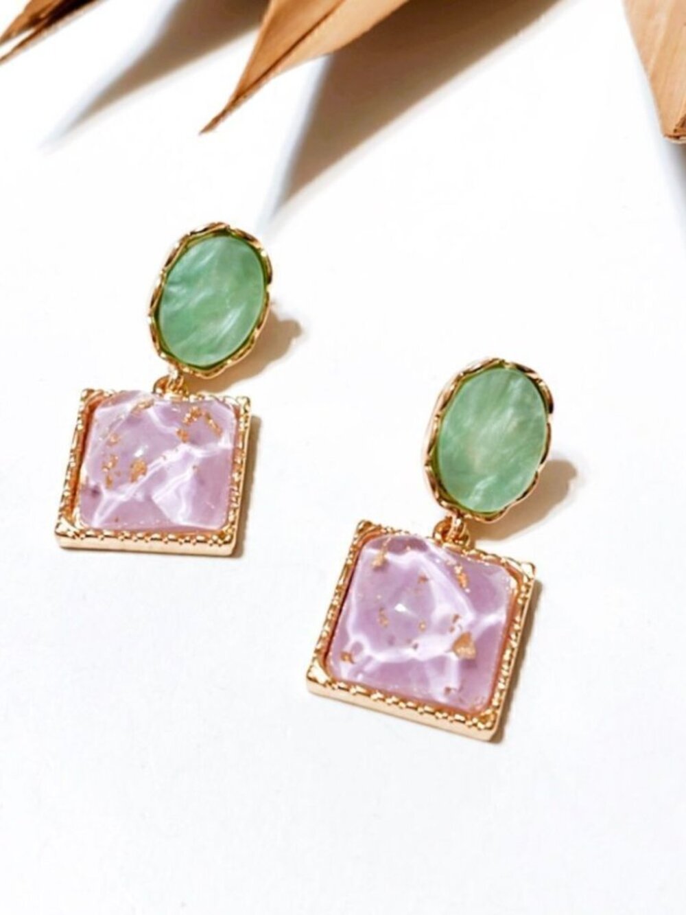Crystal dropearrings 1077